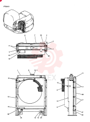RADIATOR ASSY, Serial Range: YF00101-00102