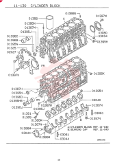 CHECK VALVE, CYLINDER BLOCK PISTON LUBRICANT, FROM-UP TO: 9812.1-, MODEL TYPE: ALL, REP: O, REP P/NO: (ME012586)