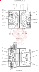 VALVE ASSY, CONTROL, QTY-F1: F1, QTY-F2: F2 YN30V00034F1,F2 (2)