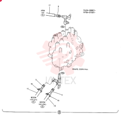 CONTROL LINES, VALVE (BOOM & ARM SAFETY) YF64H00007F1 (1)