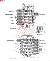 Схема (SK235SRLC-2) - SHORT RADIUS EXCAVATOR ASN YU06-03001- (1/01-12/06) YF64H00035F1 (4)