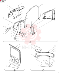 Схема (SK235SRLC-2) - SHORT RADIUS EXCAVATOR ASN YU06-03001- (1/01-12/06) YF21C00035F1 (3)