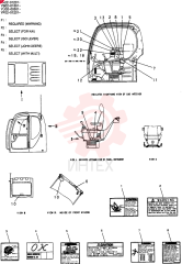 Схема (SK235SRNLC-1E) - SHORT RADIUS EXCAVATOR BTW YU02-00501 - YU02-00647 (1/01-12/06) YB22T00012F1 (1)