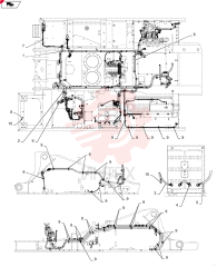 Схема (SK485-9) - HYDRAULIC EXCAVATOR - TIER 3 NON-REGULATED (LATIN AMERICA) (1/13-12/13)