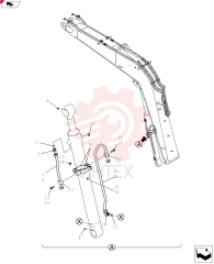 Cylinder, Boom YT42H00100F1