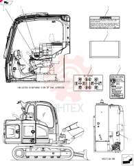 Схема (SK70SR-2) - SHORT RADIUS EXCAVATOR ASN YT06-18001 (10/10-1/13) YF22T00055F3