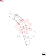 Схема (SK80CS-2) - CENTER SWING EXCAVATOR ASN LF06-04501 (7/02-9/08) LF02B01049F1