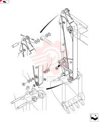 Схема (SK80CS-2) - CENTER SWING EXCAVATOR ASN LF06-04501 (7/02-9/08) YT12B00171F1