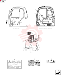 Схема (SK80CS-2) - CENTER SWING EXCAVATOR ASN LF06-04501 (7/02-9/08) YB22T00065F6