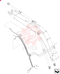 HOSE ASSY.,6.40mm ID x 1050mm L