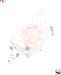 Belt Assembly, Seat YN25M00080F1