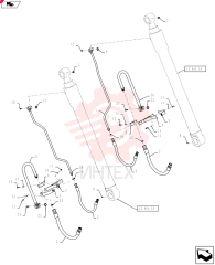 Hydraulic Lines, Cylinder YF42H00040F1