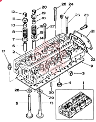 KIT, CYL. HEAD  (NATURALLY ASPIRATED) CONSIST OF REF. 2-7,10,12,14,15,18,20