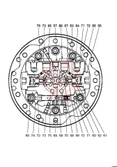 HYDRAULIC MOTOR,671CC PM15V00021F1 (1)