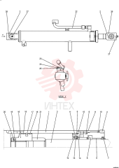 CYLINDER,Double Acting, 40mm Rod, 455mm Stroke