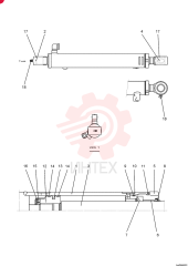 CYLINDER,Double Acting, 35mm Rod, 417mm Stroke