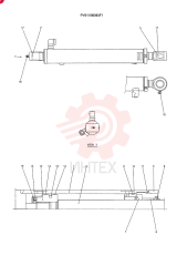 CYLINDER,Double Acting, 35mm Rod, 417mm Stroke