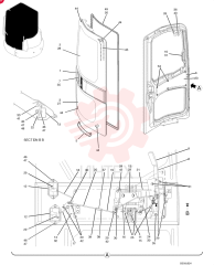 LH CAB DOOR PM51C00006F1%LD