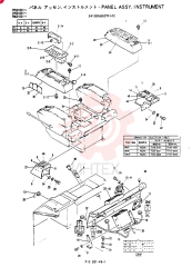 PANEL ASSY, INSTRUMENT (WITH OUT RADIO) 24100N8507F1