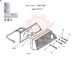 LIGHT,RH, 24V, 25W 2456U105F3