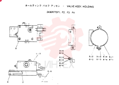 VALVE ASSY, HOLDING, Remarks: CONSISTS OF THE FOLLOWING PARTS 2436R775F1