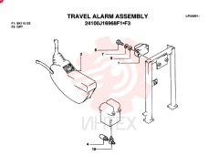 TRAVEL ALARM ASSY. (STD) 24100J16968F1