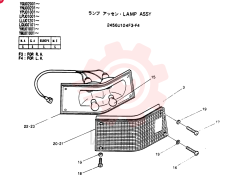 LIGHT,RH, 24V, 25W 2456U104F3