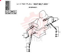 SEAT BELT ASSY 24100P4501F1