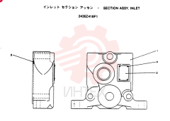 Схема (SK120LC) - MARK IV EXCAVATOR ASN YPU1001 (1/94-12/95) 2436Z416F1