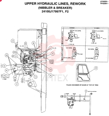 UPPER HYD. LINES, REWORK (EC NIBBLER & BREAKER), QTY-F2: F2