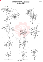 UPPER HYDRAULIC LINES 24100J17033F1 (2)