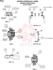 UPPER HYD LINES, REWORK (DOZER & EXTRA) 24100J17986F1 (3)