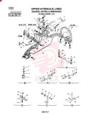 UPPER HYDRAULIC LINES (KAI DOZER, EXTRA & BREAKER), QTY-F1: F1 24100J17620F1 (1)