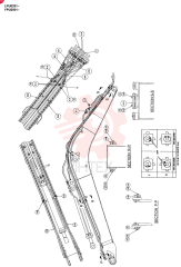 BOOM ASSEMBLY, 4.6M (STANDARD), QTY-F1: F1, Remarks: 5/98- 24100J20108F1 (3)