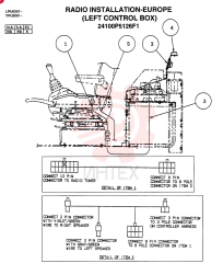 RADIO INSTALL. - EUROPE (LEFT CONSOLE BOX) 24100P5126F1