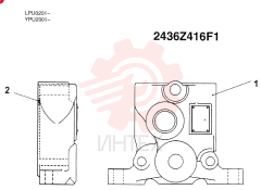 Схема (SK130) - MARK IV EXCAVATOR ASN LPU0201 (NA) (9/02-12/03) 2436Z416F1