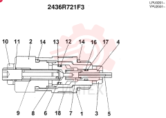 HYDRAULIC VALVE 2436R721F3
