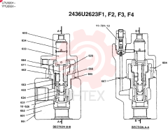 Схема (SK130) - MARK IV EXCAVATOR ASN LPU0201 (NA) (9/02-12/03) 2436U2623F1