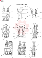 Схема (SK130) - MARK IV EXCAVATOR ASN LPU0201 (NA) (9/02-12/03) 2436U2756F1