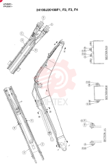BOOM ASSEMBLY, 4.6M(STANDARD), Start Year: 01-MAY-98 24100J20108F1 (3)