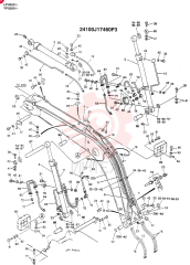 BOOM ASSY, 4.6M(EXTRA & BREAKER), Years: -01-MAY-98 24100J17460F3 (2)