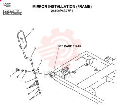 MIRROR INSTALLATION (FRAME) 24100P4327F1