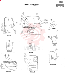 NAME PLATE ASSY(N.A. & S.A.) 24100J17490F8 (2)