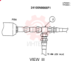 CONTROL ASSY, REMOTE(BOOM & ARM SAFETY)((-7/1/98) 24100N8666F1 (3)