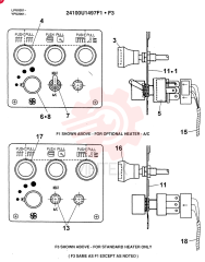CONTROL PANEL ASSEMBLY(HEATER/A/C) 24100U1497F1