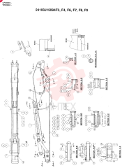 ARM ASSY, 3.0M STANDARD, Years: -01-APR-98 24100J1S094F3 (4)