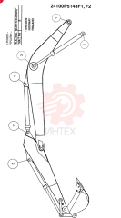 BOOM & ARM PINS, SUB (NORTH EUROPE) 24100P5148F1