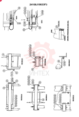 BOOM ASSY 5.15M N&B or BREAKER BOOM & ARM SAFETY, Start Serial: 5/98- 24100J19633F3 (2)