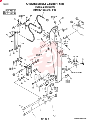 ARM ASSY 2.6M EXTRA & BREAKER (EC)