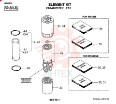 ELEMENT KIT (N.A. & S.A.), QTY-F7: F7